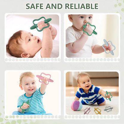 Anneau de Dentition Bébé | Silicone Alimentaire | 0-12 Mois