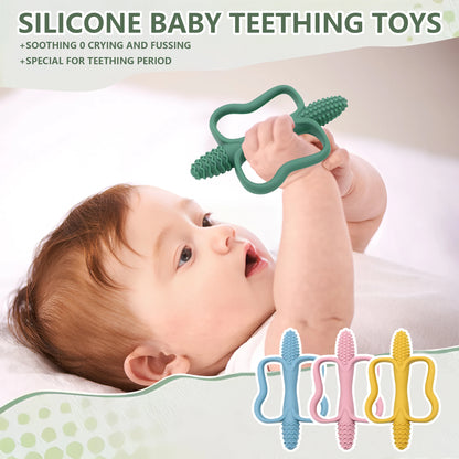 Anneau de Dentition Bébé | Silicone Alimentaire | 0-12 Mois