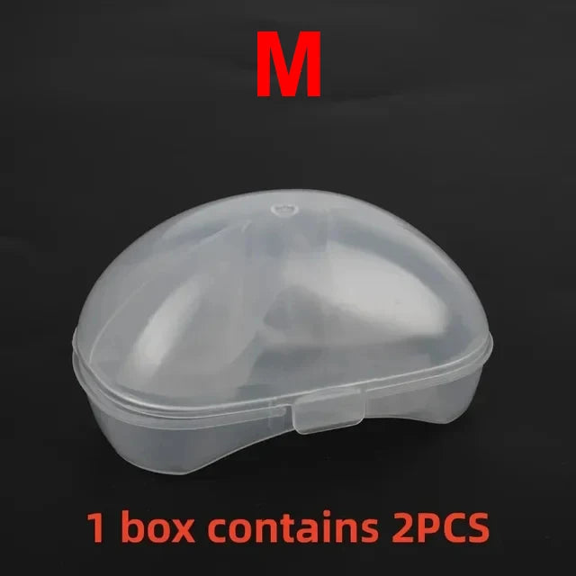 Protège-mamelons silicone allaitement – Lot de 2, doux & sécurisés, tailles S/M/L