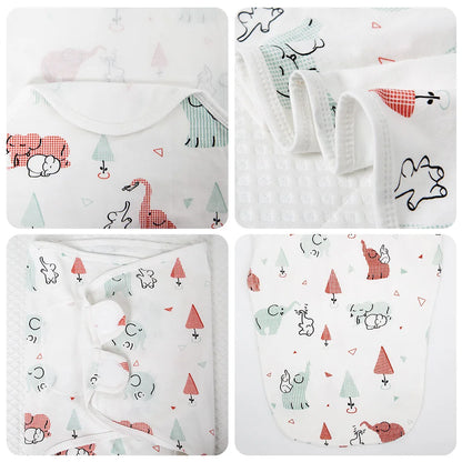 Sac de couchage cocon nouveau-né 100% coton – Anti-sursaut & emmaillotage doux