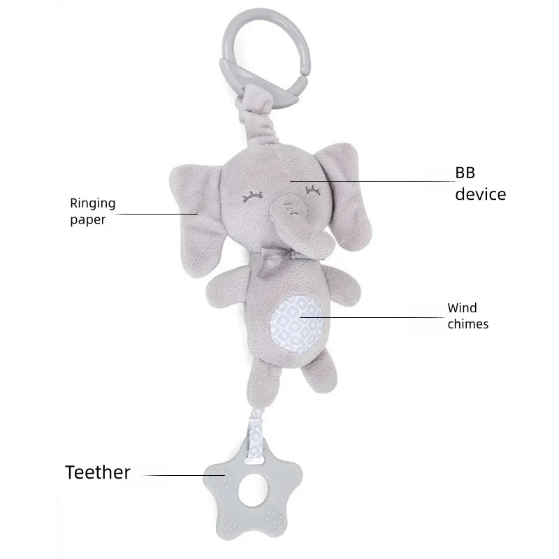 Cadeau de naissance – Hochet musical suspendu pour lit ou poussette