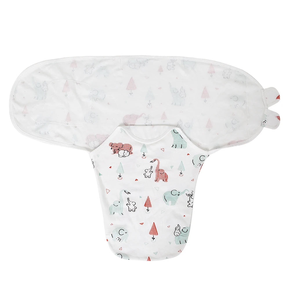 Sac de couchage cocon nouveau-né 100% coton – Anti-sursaut & emmaillotage doux