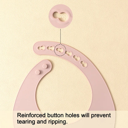 Lot 2 bavoirs silicone bébé couleur unie – Sans BPA, impérméable, 0-5 ans