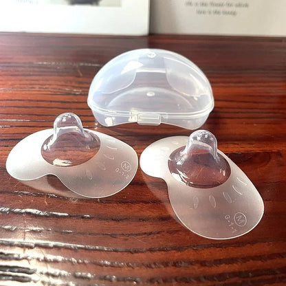 Protège-mamelons silicone allaitement – Lot de 2, doux & sécurisés, tailles S/M/L