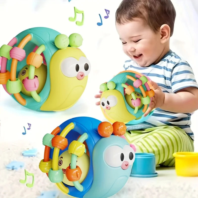 Balle Sensorielle Bébé Montessori | Hochet Silicone 0-6 Mois | Fille Garçon