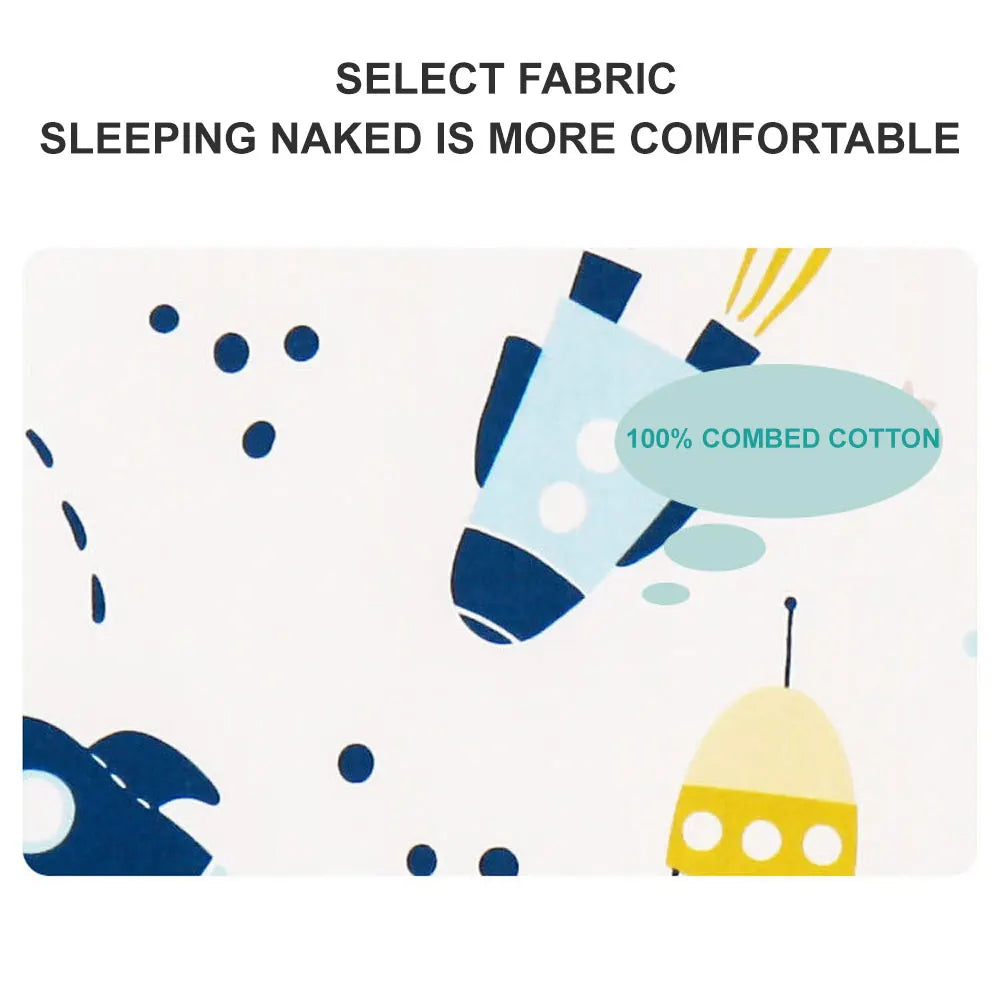 Sac de couchage hiver enfant avec pieds – Motifs animaux & espace, chaud, 1-4 ans