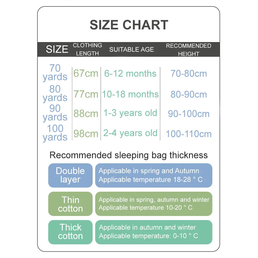 Sac de couchage hiver enfant avec pieds – Motifs animaux & espace, chaud, 1-4 ans