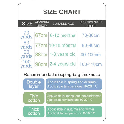 Sac de couchage hiver enfant avec pieds – Motifs animaux & espace, chaud, 1-4 ans