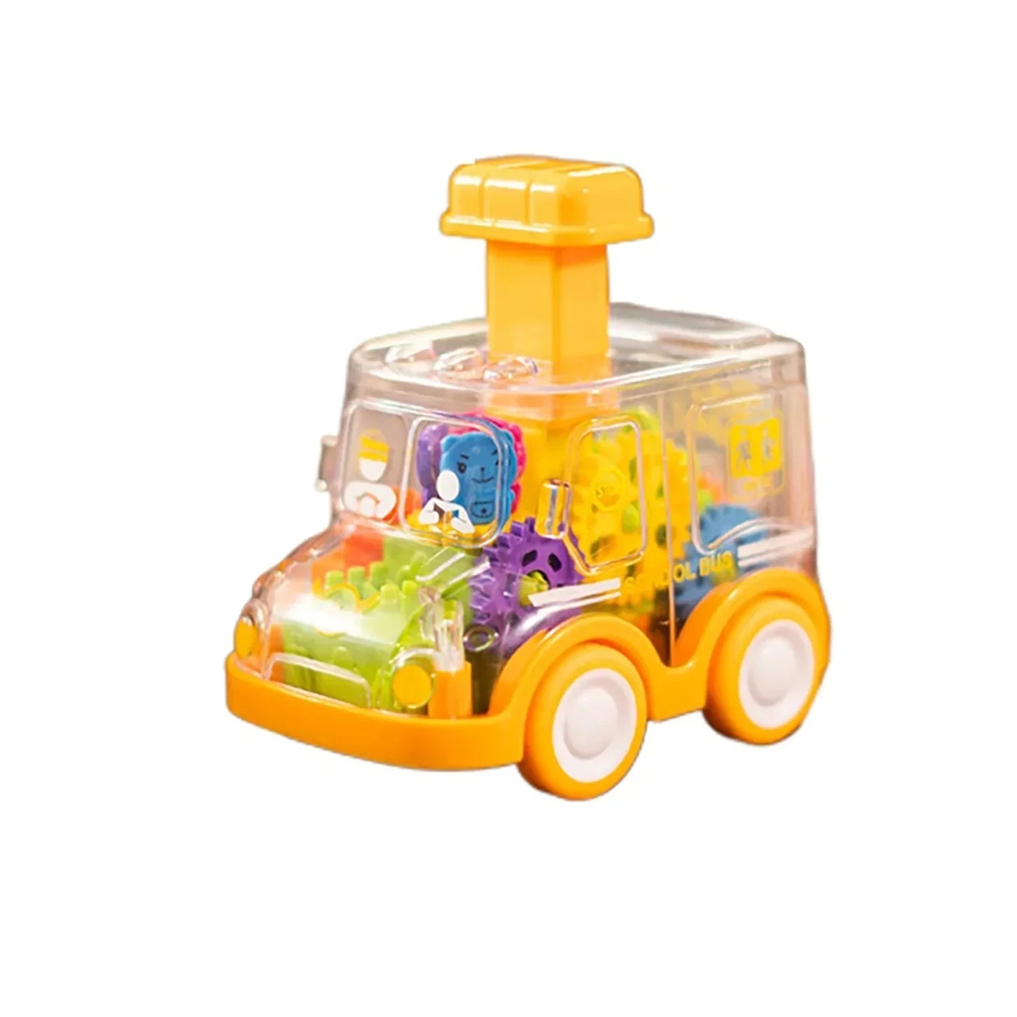 Voiture Friction Enfant Transparente | Engrenages Visibles | Cadeau 2-6 Ans