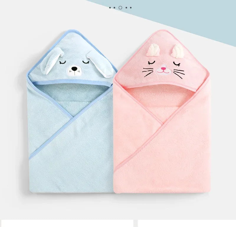 Cape de Bain Bébé Animaux | Serviette Capuche Douce | Garçon & Fille | 0-3 Ans