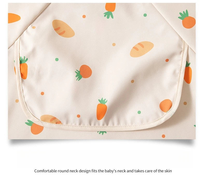 Tablier smock impérméable enfant manches longues – Poche avant, léger été