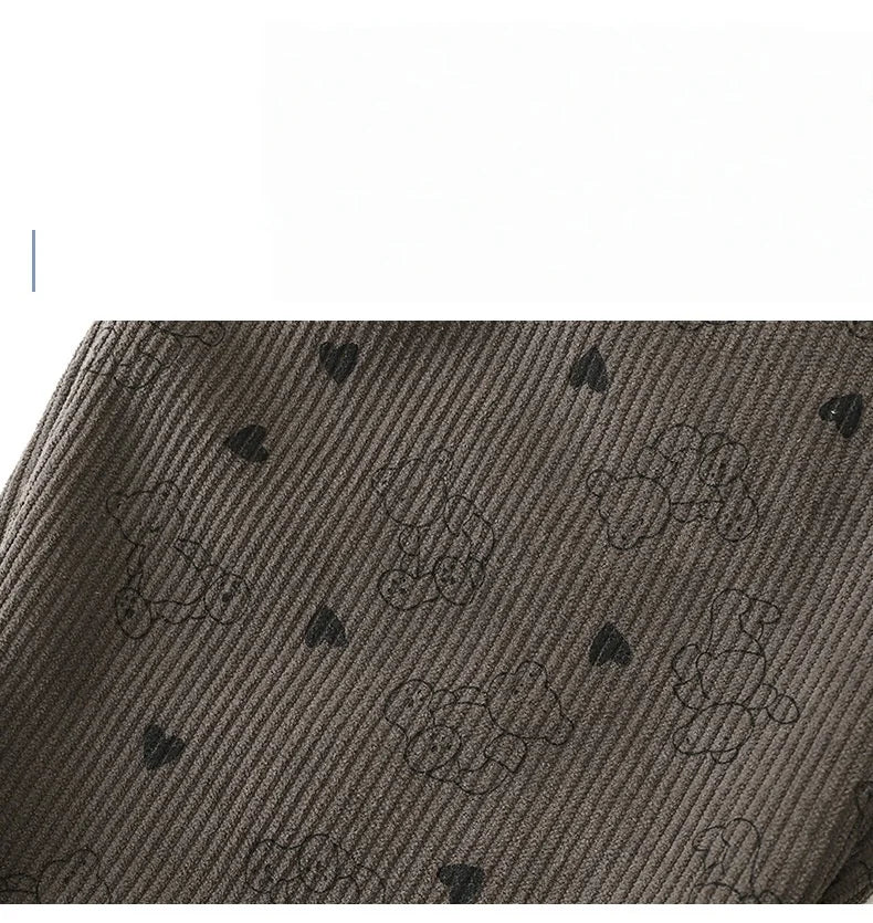Pantalon Doublé Polaire Enfant | Motif Pois Rétro | Fille & Garçon | 12M – 9 Ans