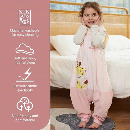 Gigoteuse avec pieds enfant – Sans manches, motifs dessin animé, 1-6 ans