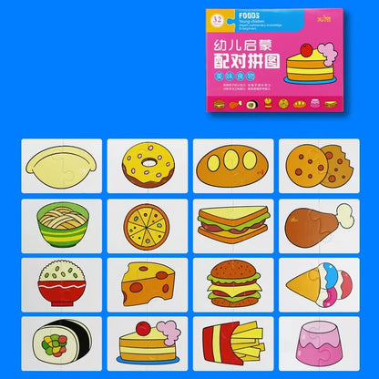 Cartes Montessori Bébé | Cartes Contrastées & Éveil | Puzzle Éducatif 0-3 Ans