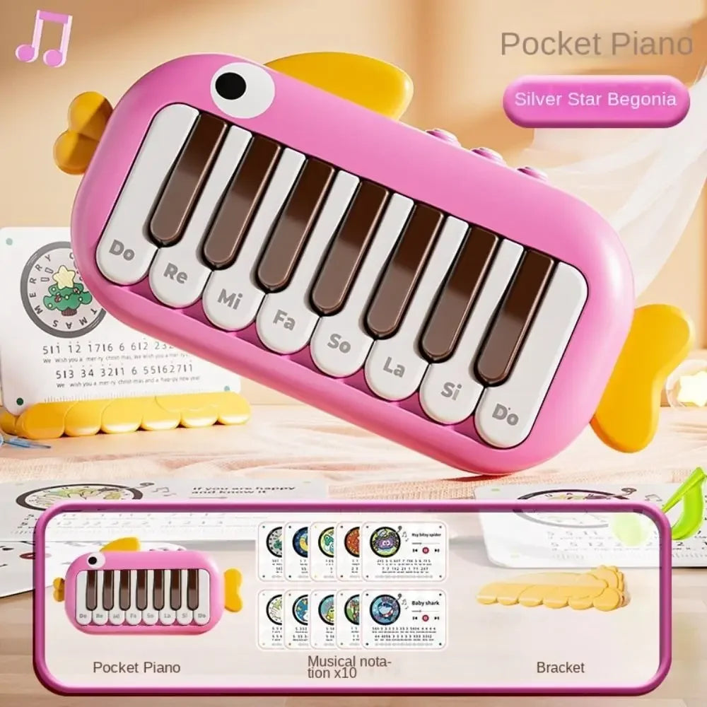 Piano de Poche Électronique Montessori | Clavier Musical Bébé & Enfant | Instrument Éveil 0-6 Ans