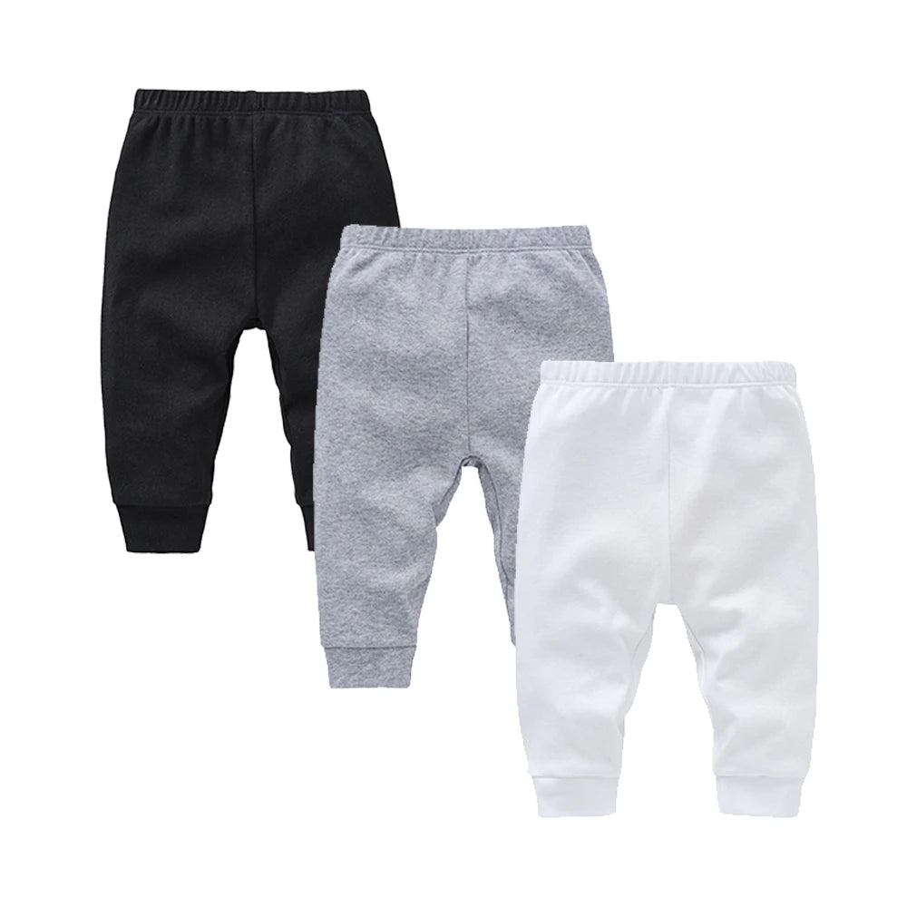 Pantalon Bébé 100% Coton | Couleur Unie | Legging Nouveau-Né | 0-24 Mois