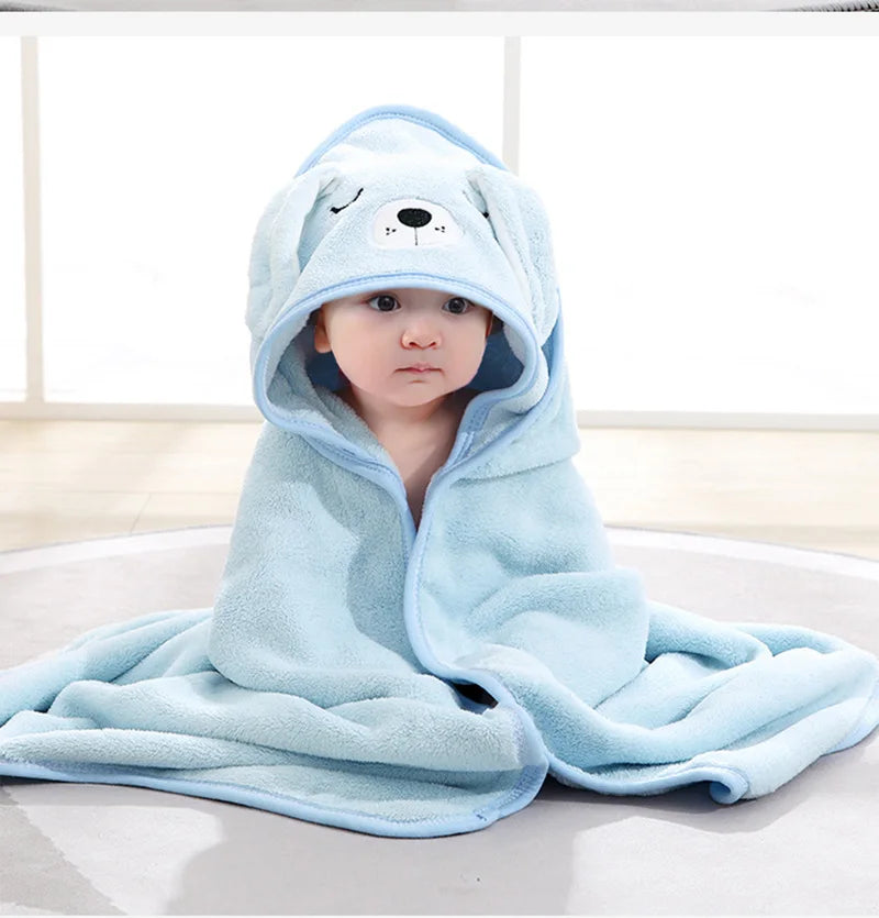 Cape de Bain Bébé Animaux | Serviette Capuche Douce | Garçon & Fille | 0-3 Ans