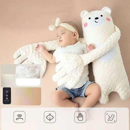 Peluche Apaisante Bébé Qui Respire | Ourson Aide Sommeil Télécommande
