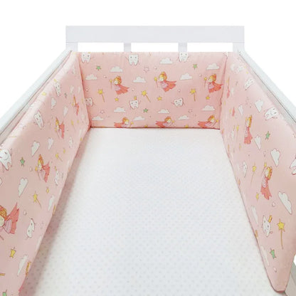 Tour de Lit Bébé Coton | Pare-Choc Respirant 200cm | 24 Couleurs | 0-36 mois
