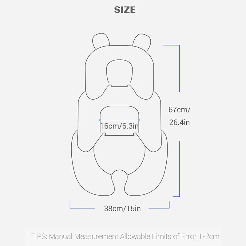 Four Seasons Baby Stroller Cushion Infant Car Seat Insert Stroller Pad General Thermal Mattress Mesh Breathable 2 Side Available