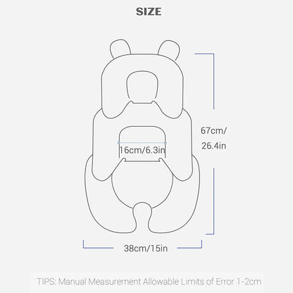 Four Seasons Baby Stroller Cushion Infant Car Seat Insert Stroller Pad General Thermal Mattress Mesh Breathable 2 Side Available