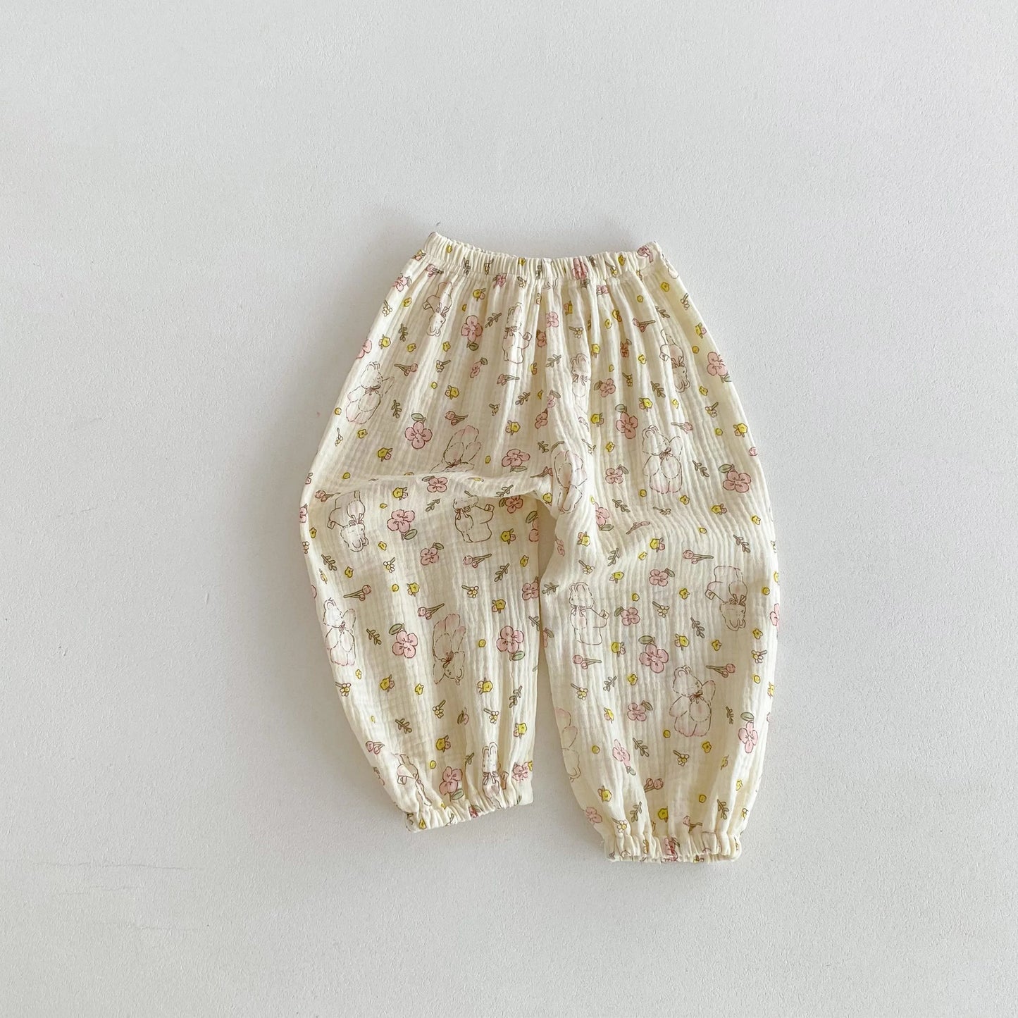 Pantalon Anti-Moustiques Enfant | Sarouel Floral Été | 18 Mois – 6 Ans