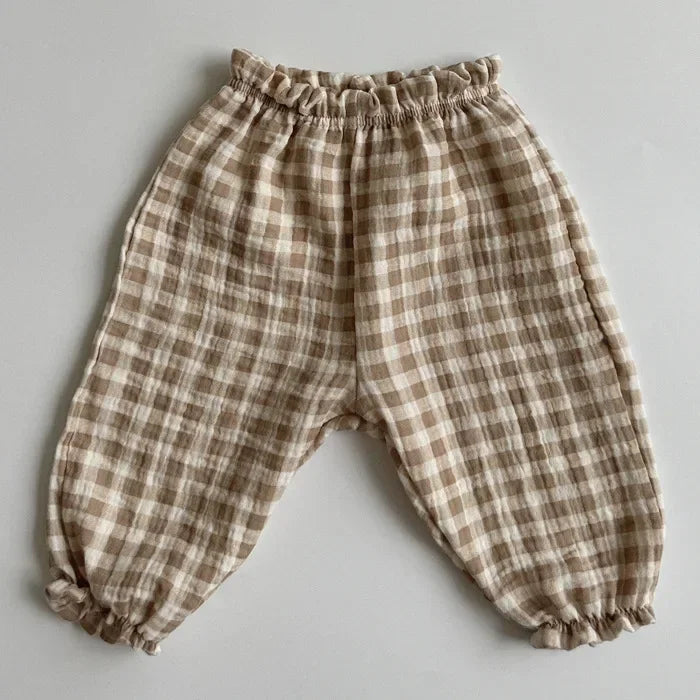 Pantalon Bébé Coton Doux | Imprimé Mignon | Mousseline | 3 Mois – 3 Ans