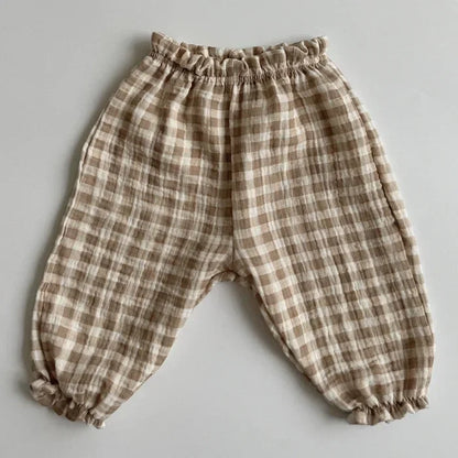 Pantalon Bébé Coton Doux | Imprimé Mignon | Mousseline | 3 Mois – 3 Ans