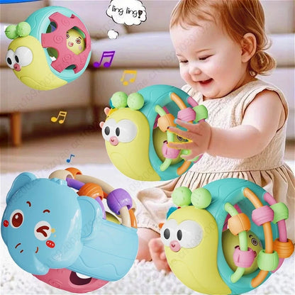 Balle Sensorielle Bébé Montessori | Hochet Silicone 0-6 Mois | Fille Garçon