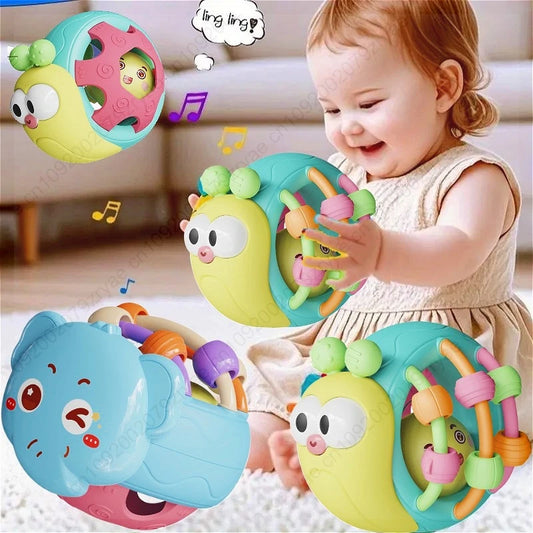 Balle Sensorielle Bébé Montessori | Hochet Silicone 0-6 Mois | Fille Garçon
