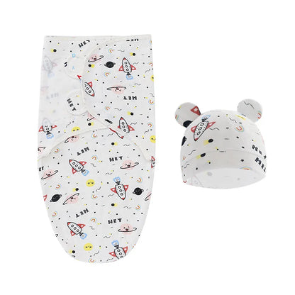 Sac de couchage cocon nouveau-né 100% coton – Anti-sursaut & emmaillotage doux