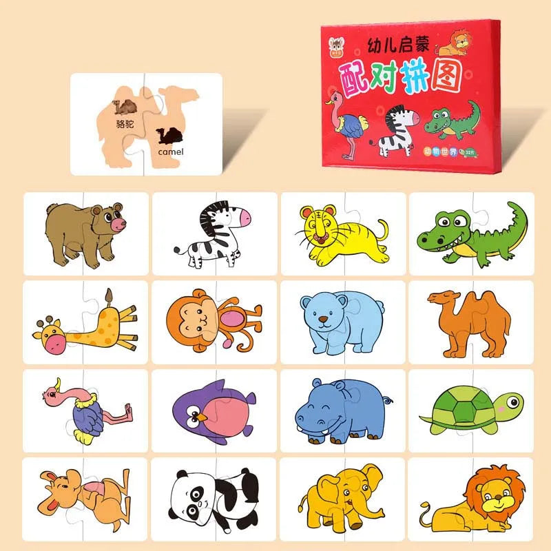 Cartes Montessori Bébé | Cartes Contrastées & Éveil | Puzzle Éducatif 0-3 Ans