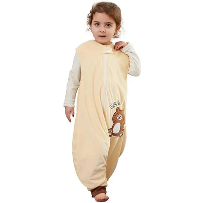 Gigoteuse avec pieds enfant – Sans manches, motifs dessin animé, 1-6 ans