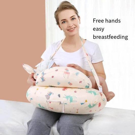 Coussin d'allaitement ergonomique soutien bras bébé – 4 saisons, housse lavable
