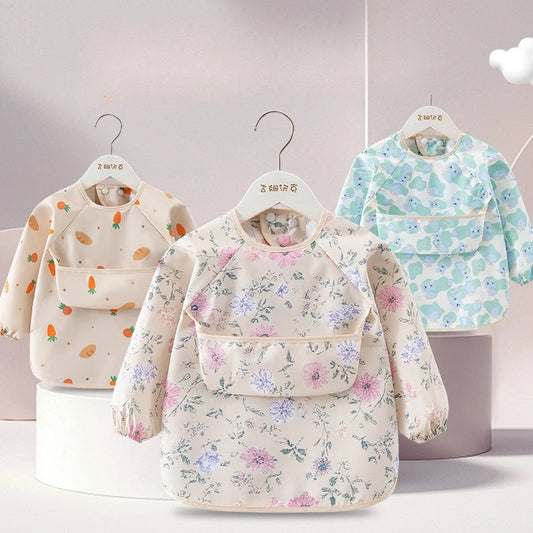 Tablier smock impérméable enfant manches longues – Poche avant, léger été