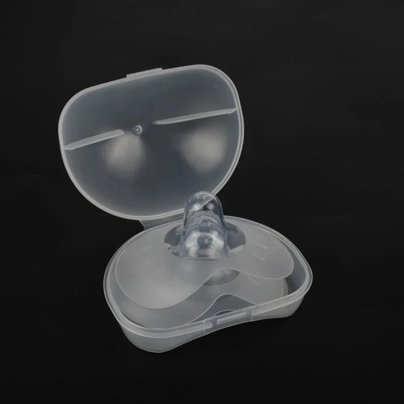 Protège-mamelons silicone allaitement – Lot de 2, doux & sécurisés, tailles S/M/L