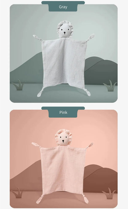 Doudou Mousseline Bébé | Couverture Apaisante Coton | Nouveau-Né 4 Saisons