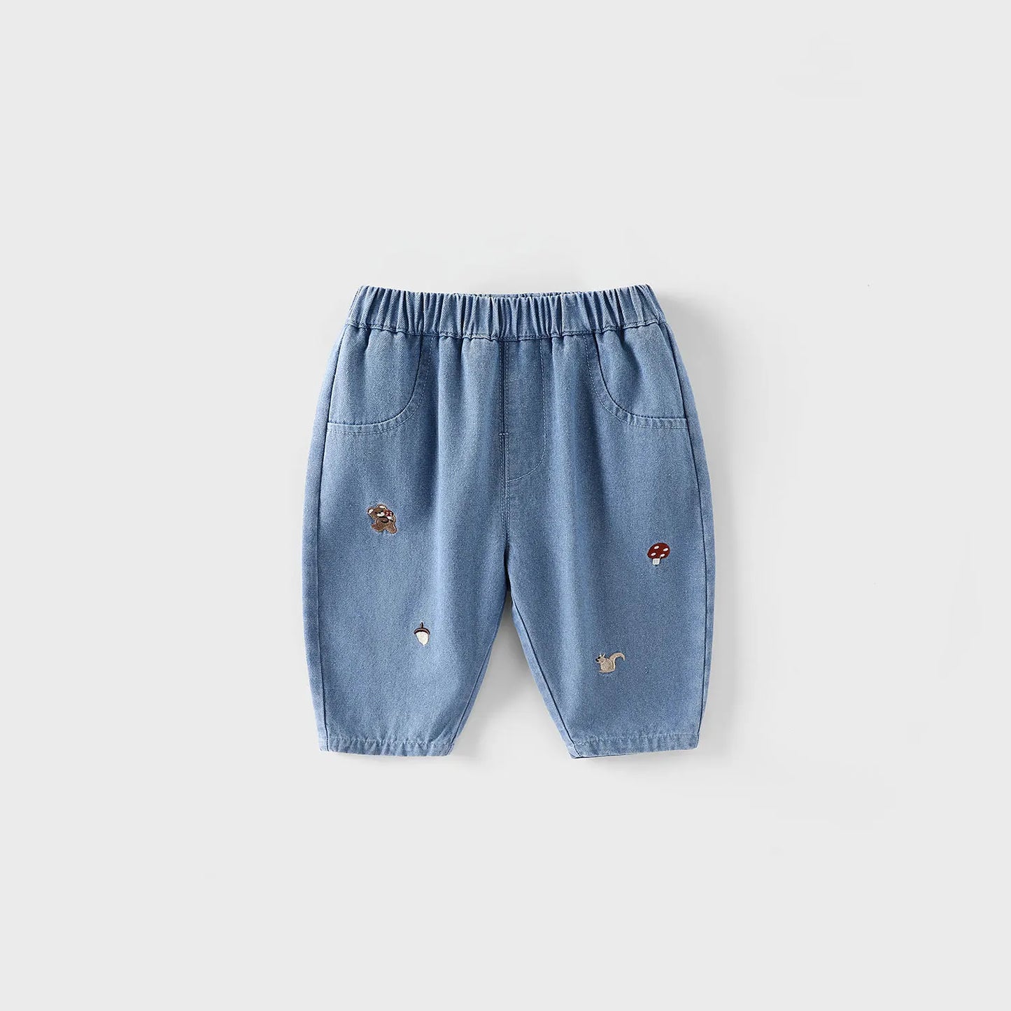 Pantalon Bébé Garçon | Jean Rayé Ample | Sarouel Coton | 1 Mois – 7 Ans