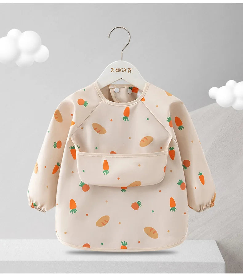 Tablier smock impérméable enfant manches longues – Poche avant, léger été