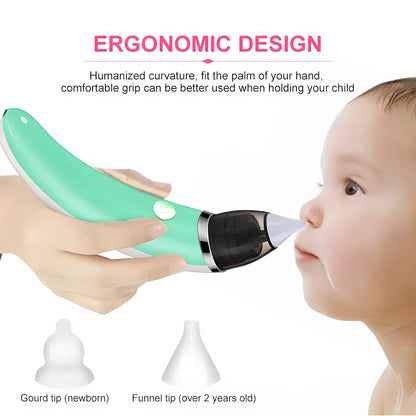 Aspirateur nasal électrique bébé – Silencieux, sûr & efficace, rechargeable