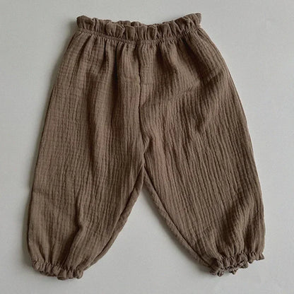 Pantalon Bébé Coton Doux | Imprimé Mignon | Mousseline | 3 Mois – 3 Ans