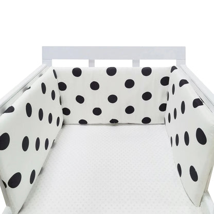Tour de Lit Bébé Coton | Pare-Choc Respirant 200cm | 24 Couleurs | 0-36 mois