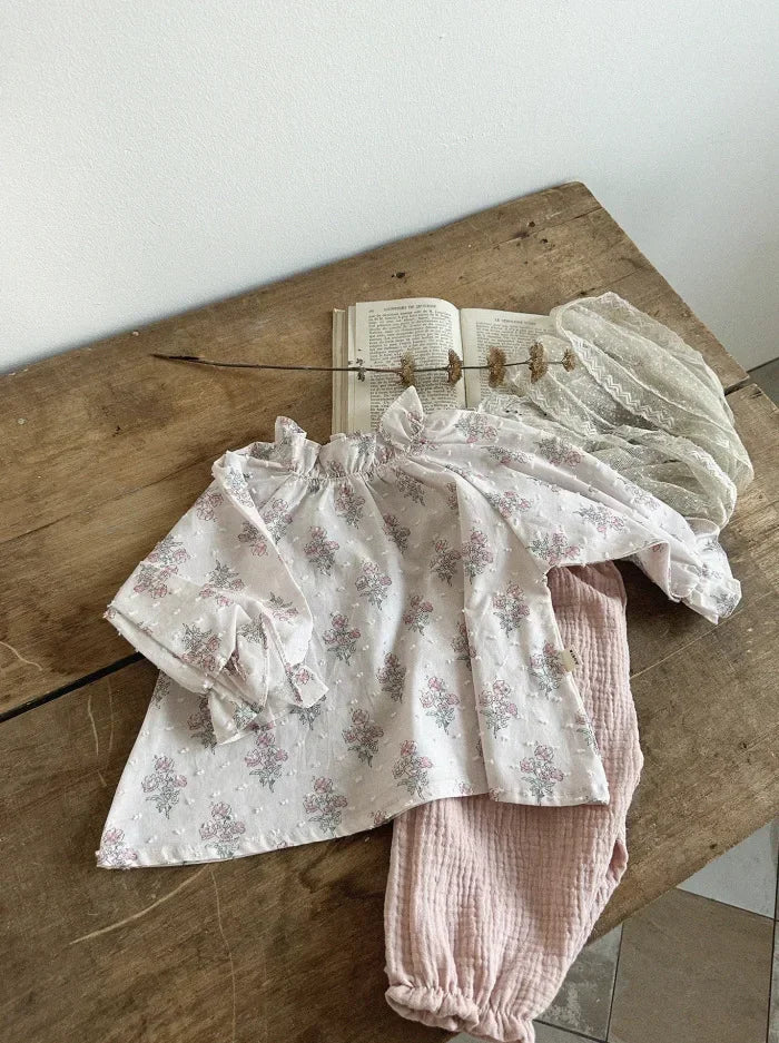 Pantalon Bébé Coton Doux | Imprimé Mignon | Mousseline | 3 Mois – 3 Ans
