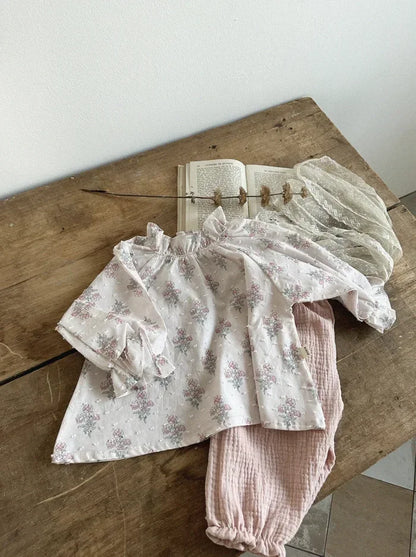 Pantalon Bébé Coton Doux | Imprimé Mignon | Mousseline | 3 Mois – 3 Ans