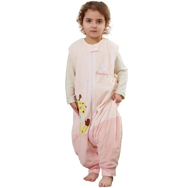 Gigoteuse avec pieds enfant – Sans manches, motifs dessin animé, 1-6 ans