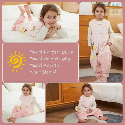Gigoteuse avec pieds enfant – Sans manches, motifs dessin animé, 1-6 ans