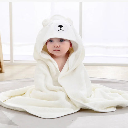 Cape de Bain Bébé Animaux | Serviette Capuche Douce | Garçon & Fille | 0-3 Ans