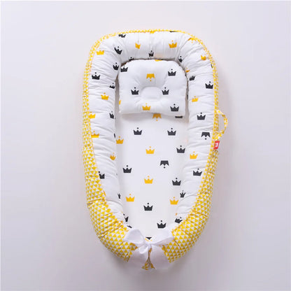 Nid Bébé Réducteur de Lit | Cocon Nouveau-Né Respirant | Coton Portable Réglable