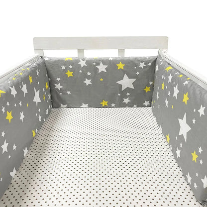 Tour de Lit Bébé Coton | Pare-Choc Respirant 200cm | 24 Couleurs | 0-36 mois