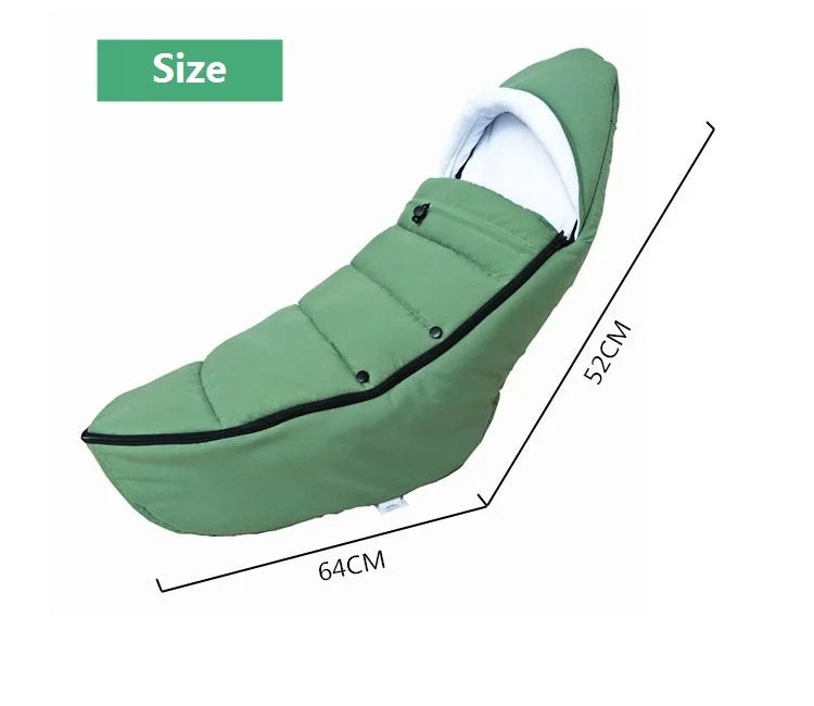 Chancelière Poussette Universelle | Compatible YOYO, Cybex & Babyzen | Hiver Imperméable
